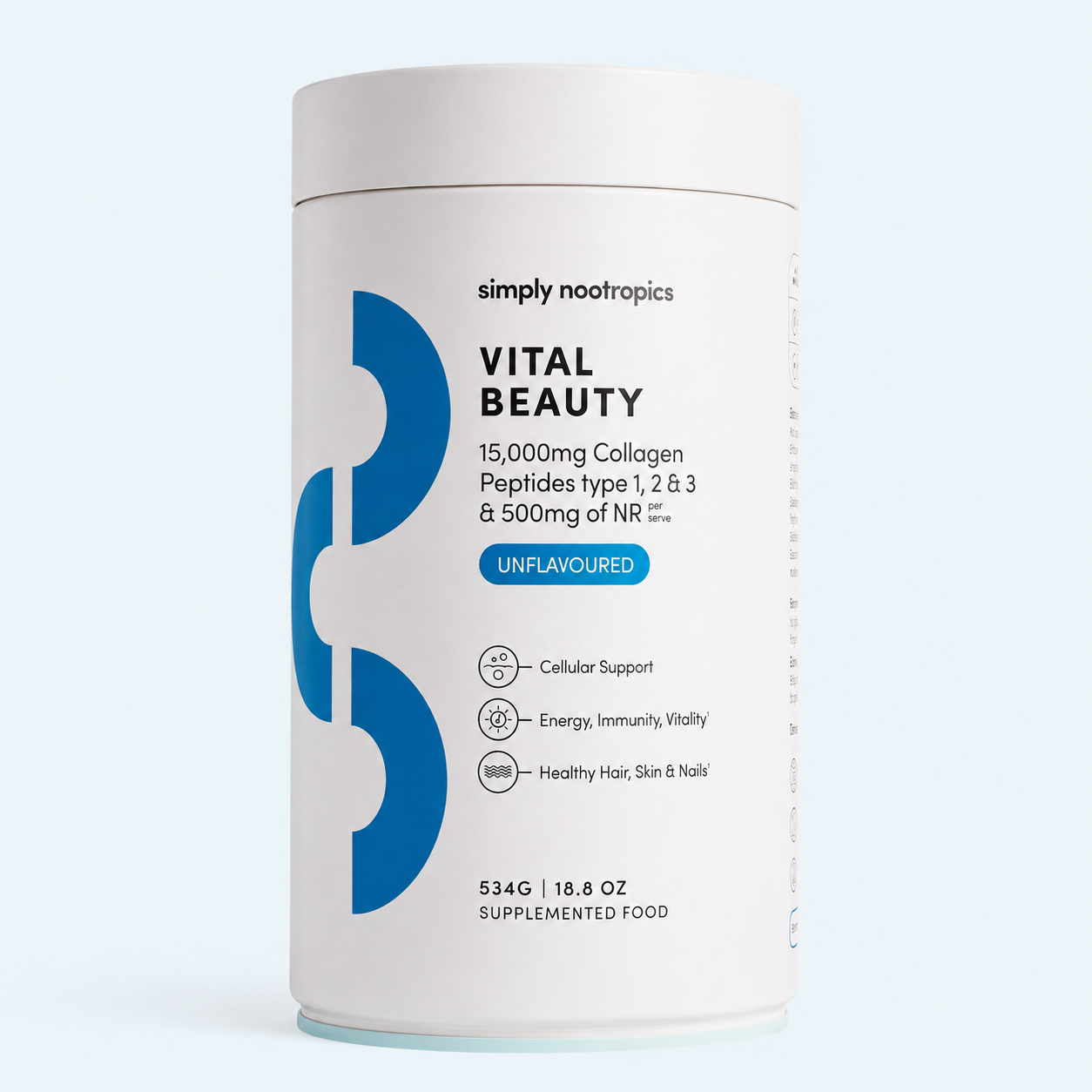 Vital Beauty Collagen Powder Unflavoured - 534g Australia